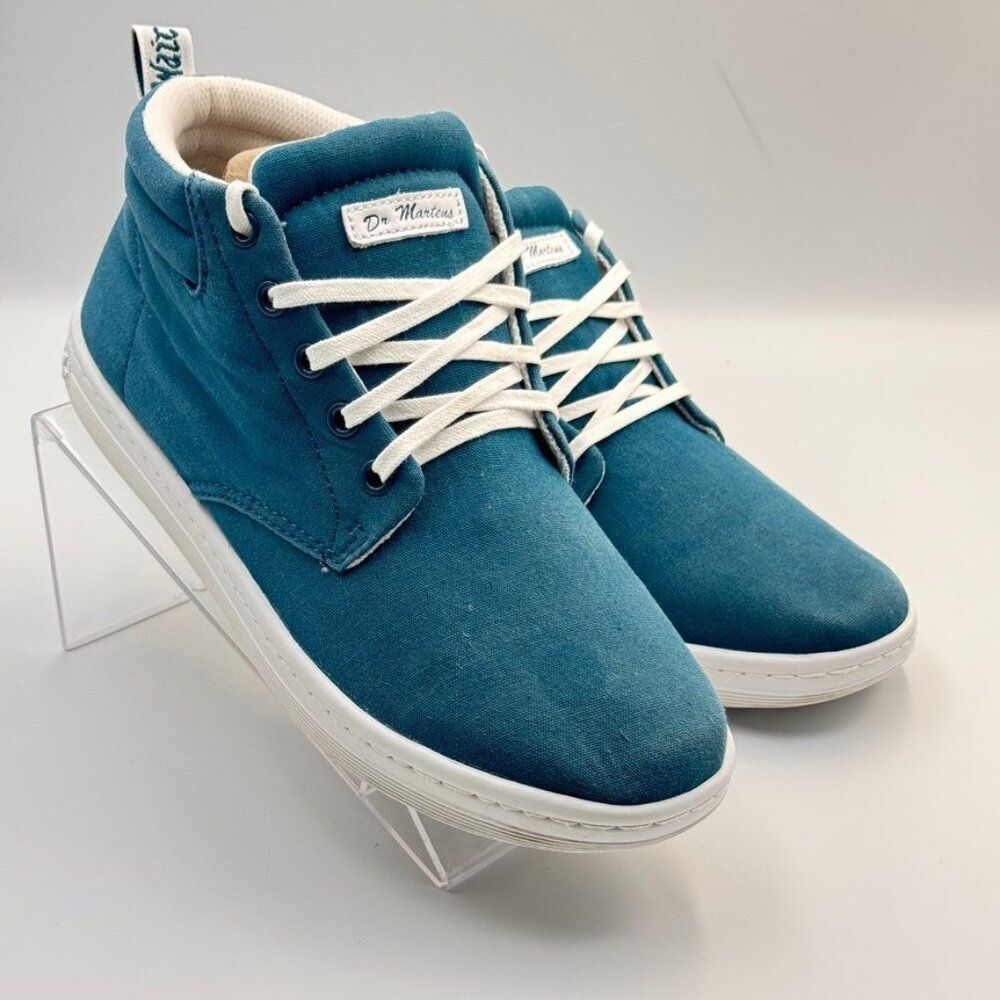 Dr. Martens Boots Mens 8 M Maleke Bootie Teal Lace Up Comfort Casual Ankle Top